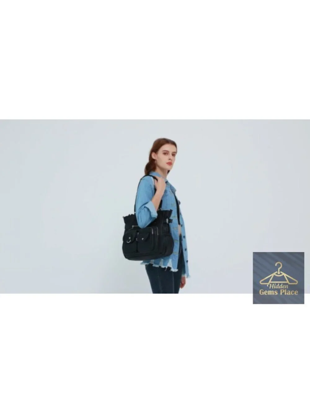 Large Vegan Leather Hobo Tote Shoulder Bag with Detachable Strap